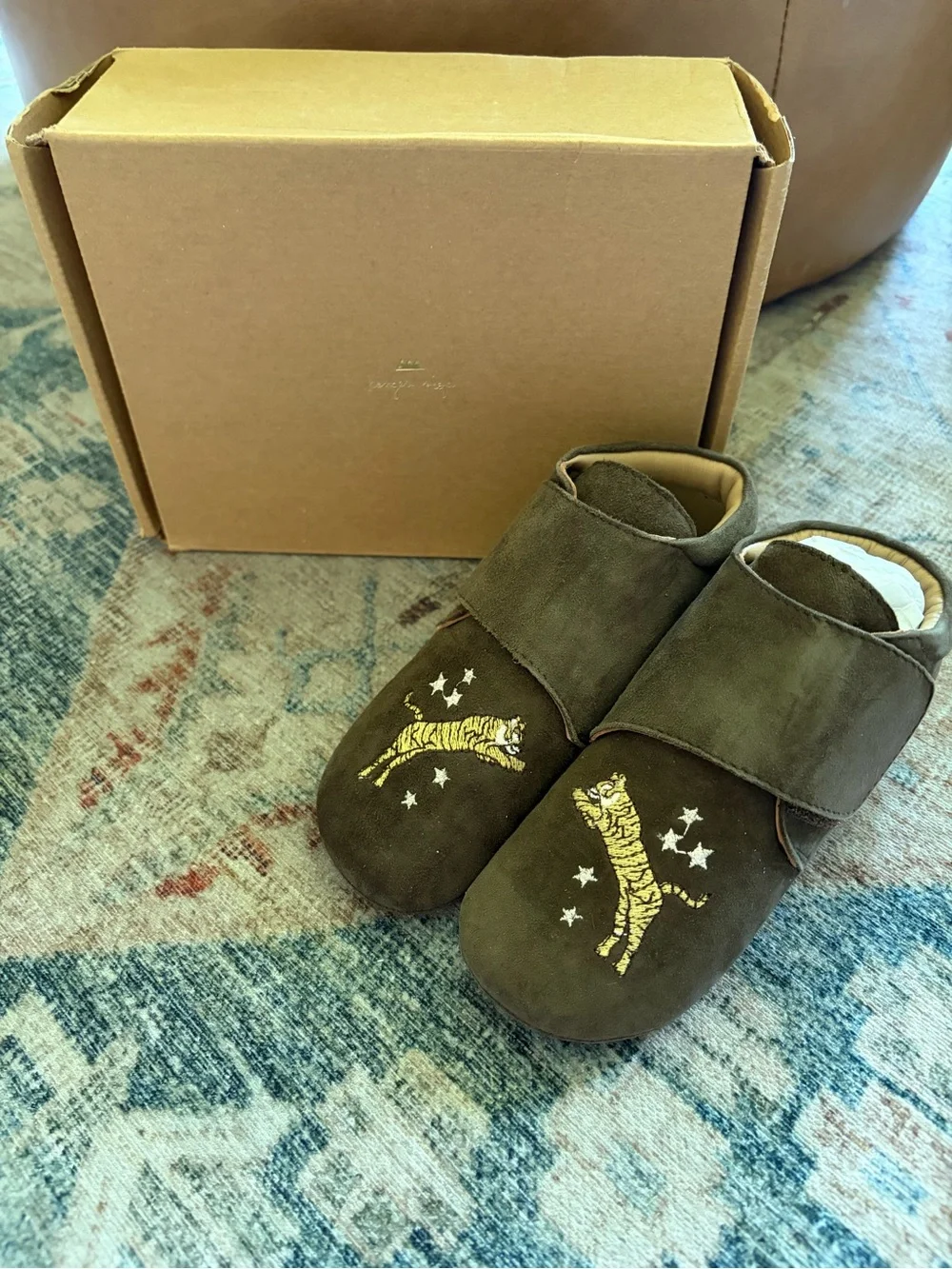 NIB Konges Sløjd Mamour Embroidered Footies - Bungee Cord Euro 27, US